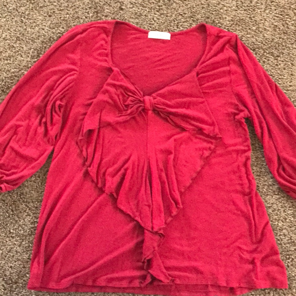Luxe size medium 3/4 sleeve dress shirt.